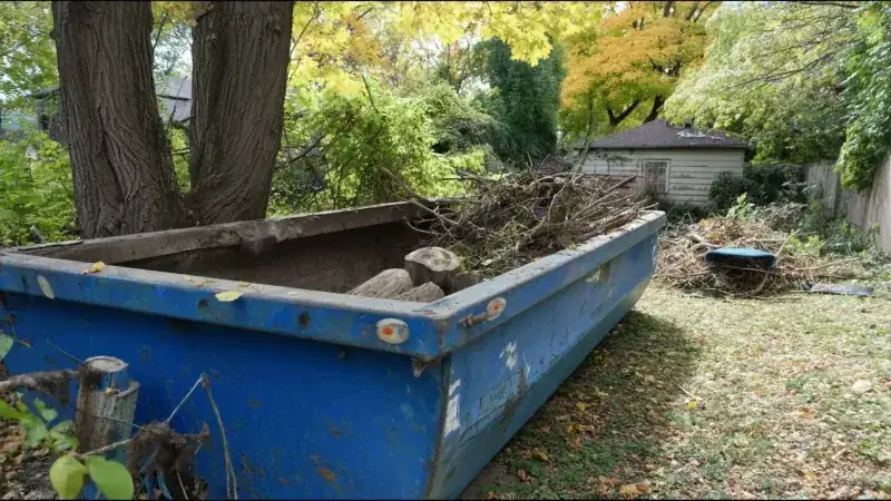 Landscaping Debris Dumpster Size: Yard Waste & Tree Removal